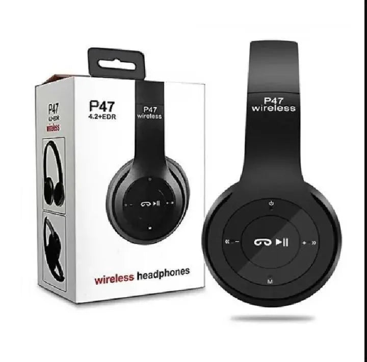 P47 Wireless Neckband Bluetooth 5.1 Black with Fast Charge & Dust Proof