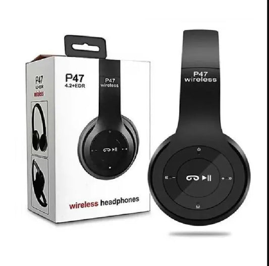 P47 Wireless Neckband Bluetooth 5.1 Black with Fast Charge & Dust Proof