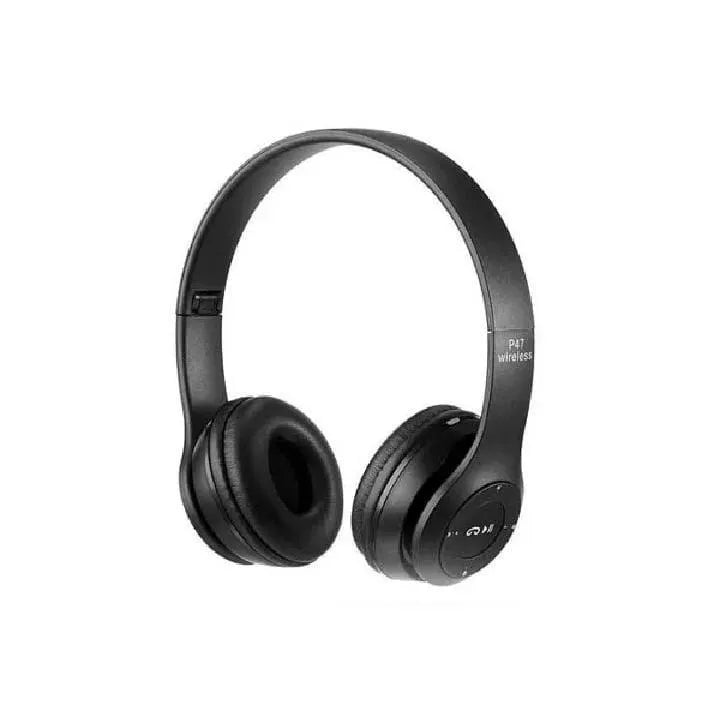 P47 Wireless Neckband Bluetooth 5.1 Black with Fast Charge & Dust Proof