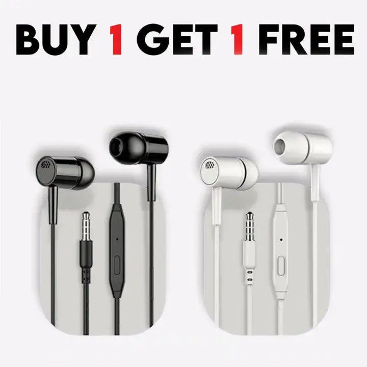 Stereo In Ear Handsfree Earphones with High Quality Sound and Mic