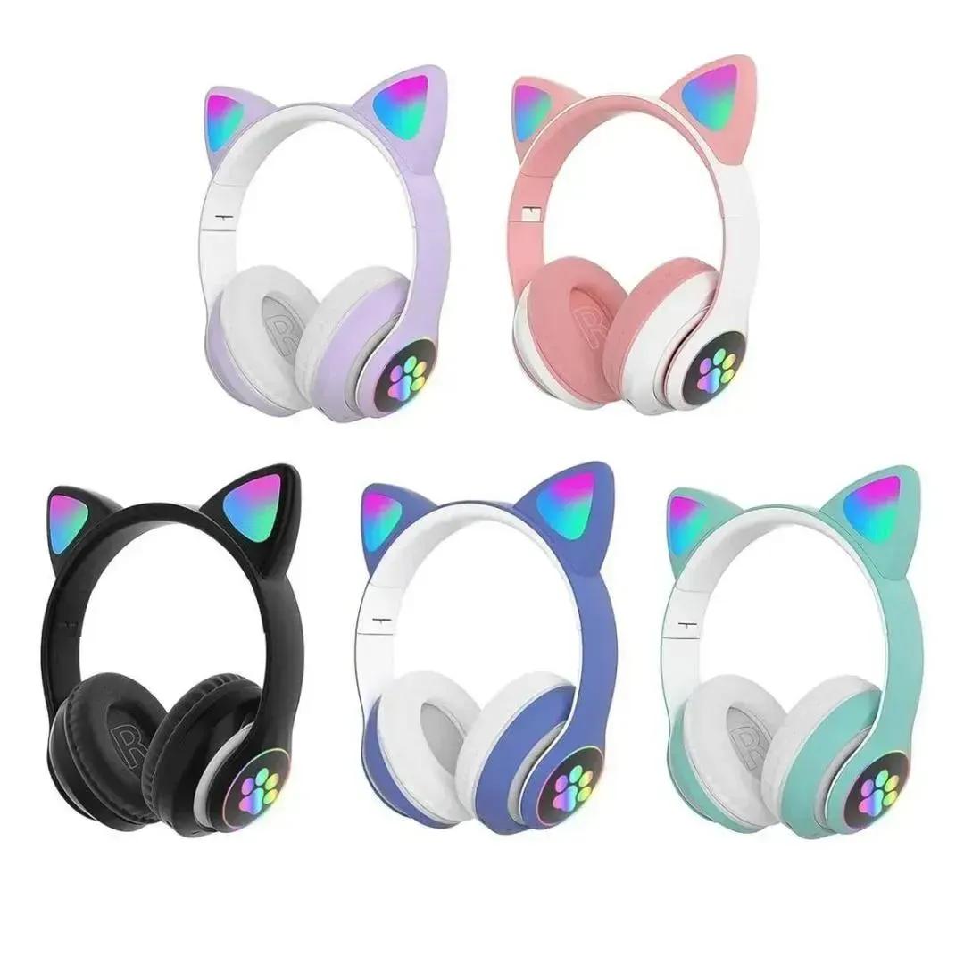 Cat-Ear Bluetooth Headphones for All Devices