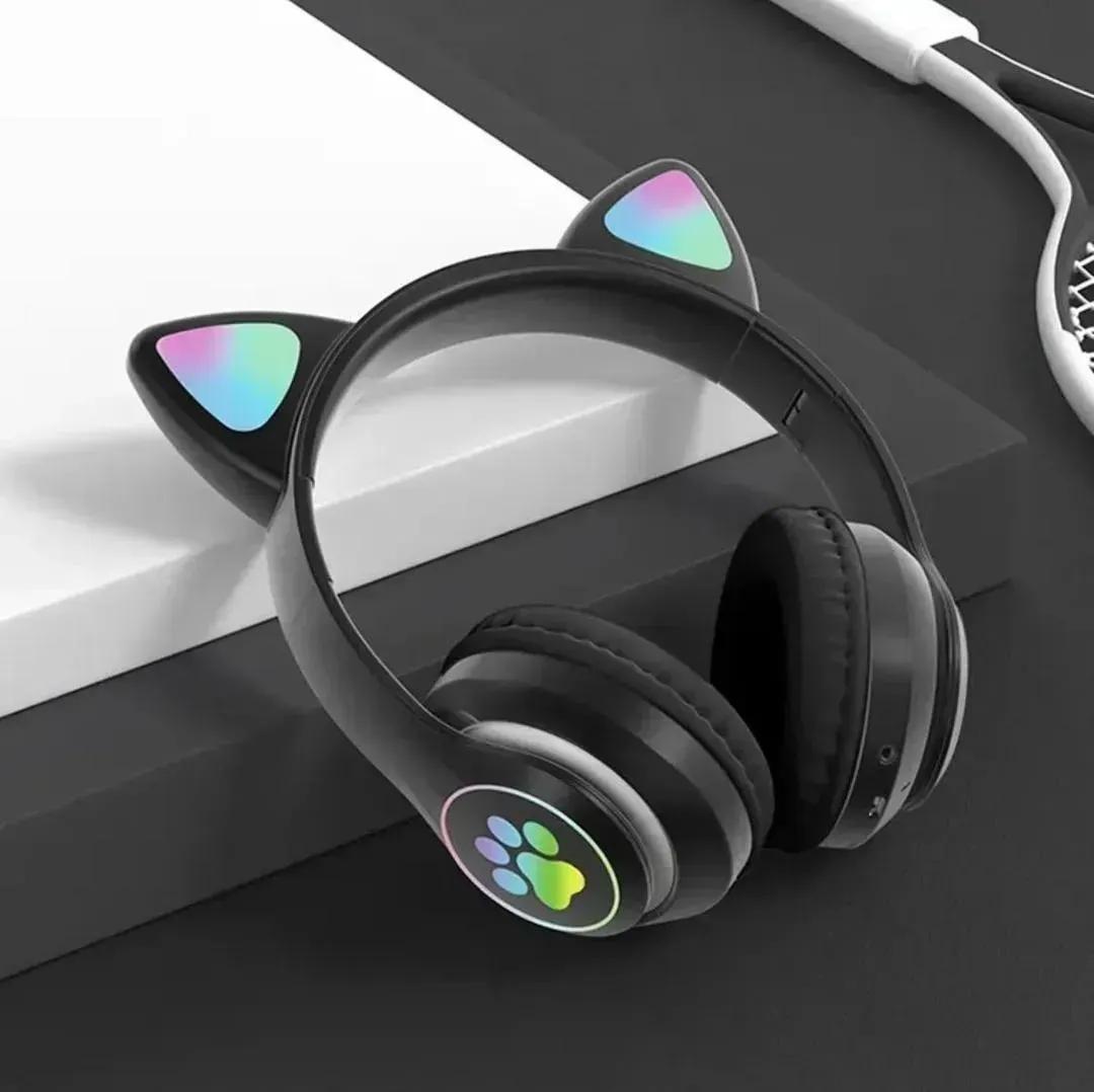 Cat-Ear Bluetooth Headphones for All Devices